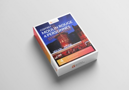 Coffret cadeau Moulin Rouge Paris pour quatre personnes